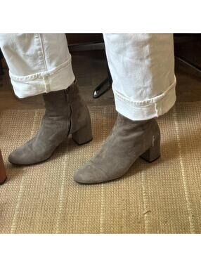 Women's Grey and Brown Boot